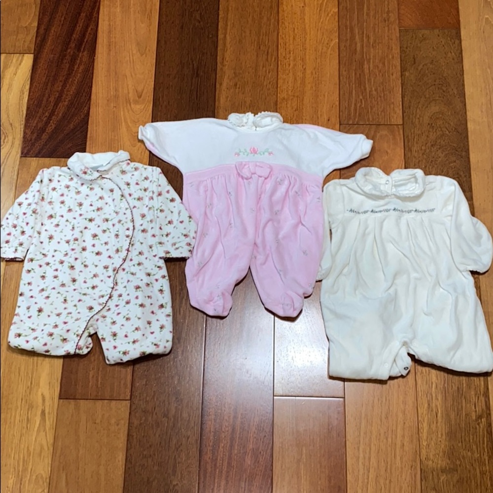 3 Girls Velour Bodysuit Bundle